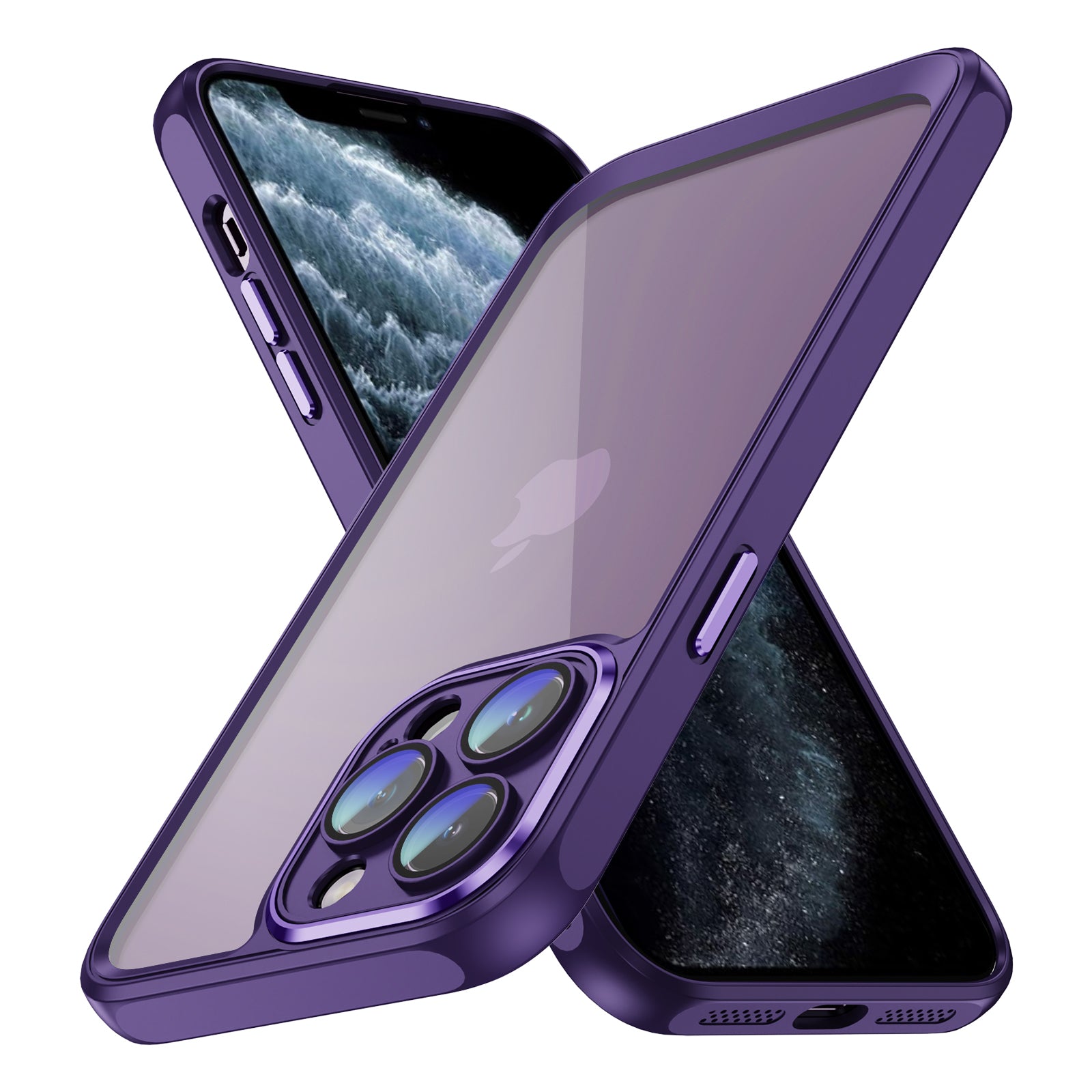 For iPhone 11 Pro Max Dual Layer Hard Acrylic+TPU Case Clear Back Phone Cover For iPhone 11 Pro Max Dual Layer Hard Acrylic+TPU Case Clear Back Phone Cover